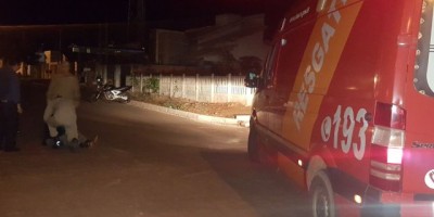 Rolim de Moura -  Carro e moto colidem no Bairro Boa Esperança 