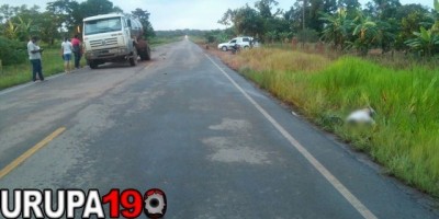 Jovem de Urupá morre ao colidir na traseira de caminhão na RO-473