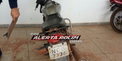 Rolim de Moura - Após fuga pela cidade e resistência a prisão, suspeito é preso pela PM com moto roubada em Nova Brasilândia