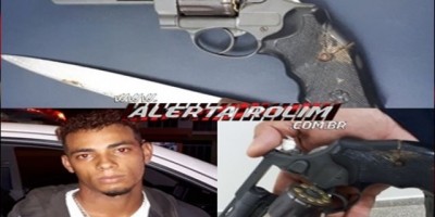 Rolim de Moura – Suspeitos de roubo são presos pela PM com arma de fogo e faca