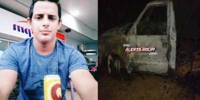 Jovem de Cacoal, que está desaparecido, era o condutor camionete encontrada incendiada na linha 152 