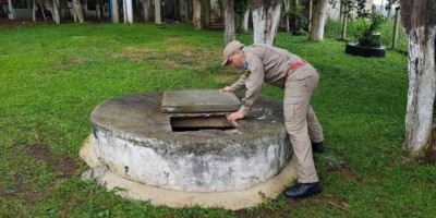 Paraná - Bombeiro pula em poço de treze metros para salvar a vida de filho de 4 anos - Vídeo 