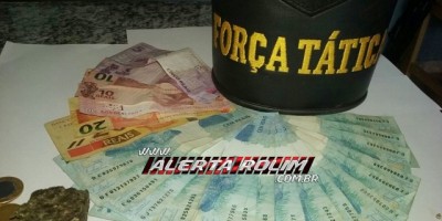 Pimenta Bueno – Suspeito de tráfico é detido pela equipe de Força Tática da PM com drogas e certa quantia em dinheiro
