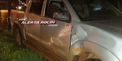 Rolim de Moura  - Motociclista embriagado avança preferencial, provoca acidente e acaba preso pela PM