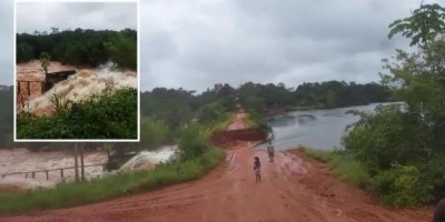 Vídeo - Barragem de hidrelétrica em Mato Grosso rompe e causa pânico na população