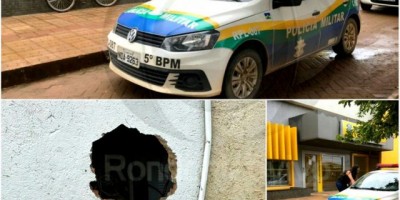 Quadrilha faz buraco em parede, invade agência e leva armas de vigilantes, em Porto Velho