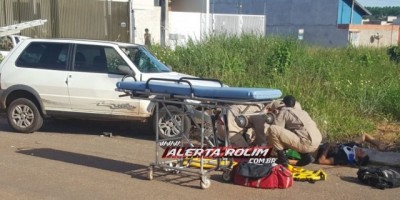 Rolim de Moura  -  Grave acidente de trânsito é registrado no Loteamento Jequitá 