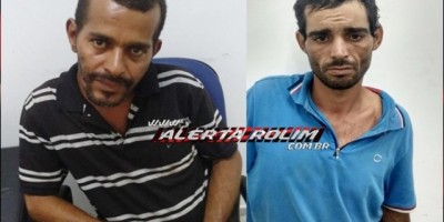 Nova Brasilândia – Dois homens são presos pela PM em cumprimento de Mandado de Prisão por crimes de furto