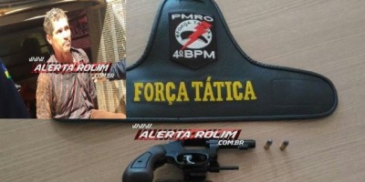 Rolim de Moura  -  Em ação rápida, Guarnição de Força Tática prende suspeito de atirar em mulher no Jardim dos Lagos 