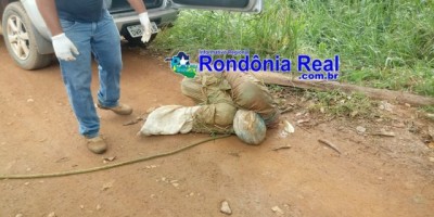 Cujubim -  Corpo de homem é encontrado dentro de saco em Rio na Linha 8