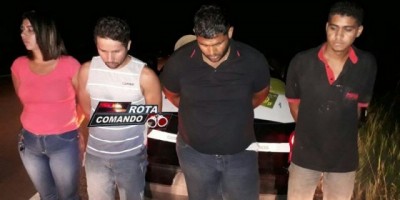 Grupo é preso em flagrante transportando três tabletes de drogas dentro de táxi em São Francisco do Guaporé