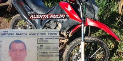 Nova Estrela - Motociclista morre em grave acidente de trânsito na RO-383 ao colidir contra carro que seguia no sentido oposto