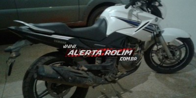 Rolim de Moura – Moto roubada em Alto Alegre é recuperada pela PM na Zona Rural de Rolim de Moura