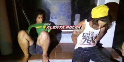 Rolim de Moura  -  NO FLAGRA -  Guarnição da PM age rápido e prende casal furtando residência no Centro da cidade 