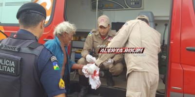 Rolim de Moura  -   Idoso é esfaqueado no braço após se recusar a dar dois reais a uma mulher 