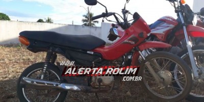 Rolim de Moura – Moto furtada é recuperada pela Polícia Militar na Zona Rural do município