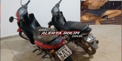 Rolim de Moura – Após roubo no Bairro Cidade Alta, moto roubada e outra furtada são recuperadas pela PM; um suspeito foi preso