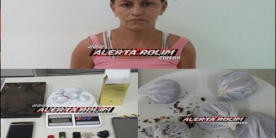 Rolim de Moura – Após trabalho em conjunto entre PM e PC, mulher acaba presa com drogas e produtos possivelmente roubados