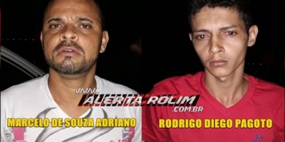 Rolim de Moura – Dois apenados são detidos pela equipe de Força Tática por descumprimento do benefício da saída temporária