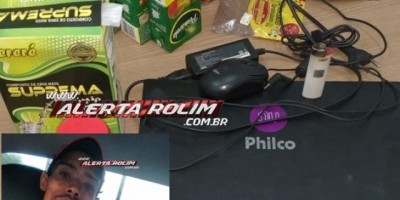 Rolim de Moura - Em dois dias seguidos, residência no bairro Centenário é alvo de arrombamento e furto, mas nesta segunda vez, um suspeito acabou preso pela PM 