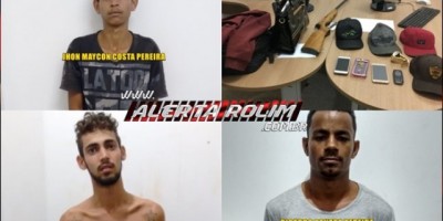 Rolim de Moura – Após roubo a mão armada, 06 suspeitos são presos e produtos roubados são recuperados pela Polícia Militar