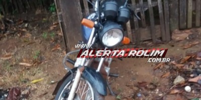 Rolim de Moura - Polícia Militar recupera moto que foi furtada de distribuidora de bebidas em Santa Luzia 