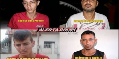 Rolim de Moura – Quatro Mandados de Prisão por crimes de roubo e furto são cumpridos pela Polícia Militar