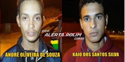 Rolim de Moura – Dois suspeitos são presos em flagrante pela equipe de Força Tática da PM, após arrombamento e furto em Escola Pública