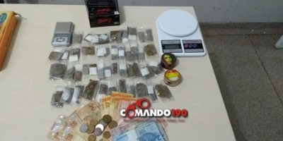 Ji-Paraná - PM acaba com mais uma disk-drogas e prende suspeito com quase 300 gramas de maconha