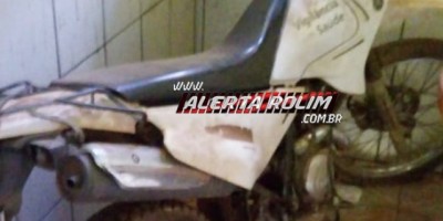 Nova Brasilândia – Após denúncia, moto furtada na Vigilância Sanitária do município é recuperada pela Polícia Militar