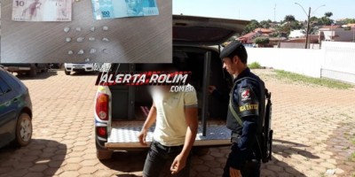 Rolim de Moura – Menor de 17 anos é apreendido pela equipe de Força Tática da PM por tráfico de drogas