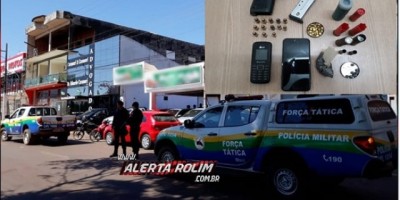 Rolim de Moura - Após cumprimento de Mandado de Busca e Apreensão em empresa e residência, Comerciante acaba preso pela PM e PC com arma e munições de uso restrito