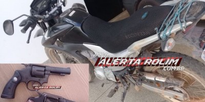 Nova Brasilândia - Após roubo de moto na linha 09, PM fecha o cerco e bandidos abandonam o veículo e as armas utilizadas no crime 