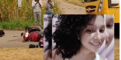 Nova Brasilândia - Ônibus escolar invade preferencial atingindo motoneta e resulta na morte de uma jovem