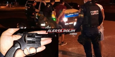 Rolim de Moura – Dupla é detida pela equipe de Força Tática da PM com arma de fogo