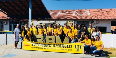 Cacoal - 4º BPM e Psicologia da Facimed realizam passeata de Prevenção ao Suicídio