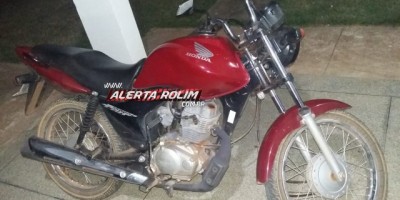 Nova Brasilândia - PM recupera moto que foi furtada em Rolim de Moura 