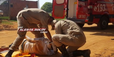 Rolim de Moura -  Motociclista atropela idoso no Bairro Cidade Alta e logo em seguida foge do local 