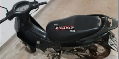 Rolim de Moura - Equipe da Ptran da PM age rápido e recupera moto cerca de 5 minutos após ser furtada