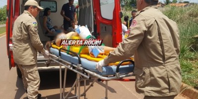  Rolim de Moura – Menina fratura perna após ser atropelada por moto no Bairro Cidade Alta 