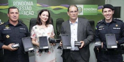 10º Batalhão de Polícia Militar de Rolim de Moura recebe kits de tecnologia embarcada