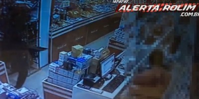 Rolim de Moura - Criminosos efetuam roubo em farmácia no Centro da cidade; Assista ao vídeo da ação criminosa 