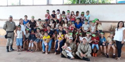  Agentes do COMTRAN de Rolim de Moura ministram palestras para alunos da Escola Municipal Pequeno Príncipe, em Nova Estrela 