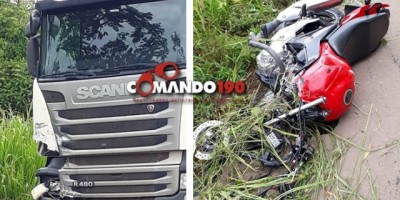 Motociclista de Cacoal morre após colisão frontal com carreta na BR-364