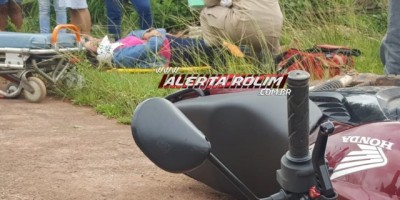 Rolim de Moura – Gestante é socorrida pelo Resgate do Corpo de Bombeiros após ser atingida por carro no Bairro Beira Rio 