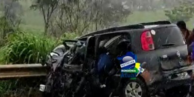 Deputado Léo Moraes e Sargento do Corpo de Bombeiros se envolvem em grave acidente na BR-364, entre Ji-Paraná e Ouro Preto do Oeste