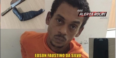 Rolim de Moura – Suspeito é preso em flagrante pela PM, após roubo no Centro da cidade