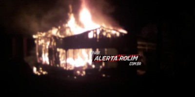 Nova Brasilândia – Boca de fumo onde homem sofreu tentativa de homicídio é totalmente destruída por incêndio; Vídeo