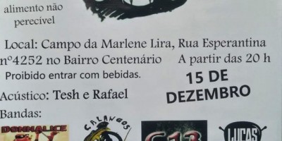 Publicidade – Acadêmicos de História da UNIR de Rolim de Moura promovem 7º Tributo à Legião Urbana e ao Rock Nacional