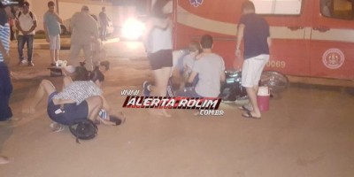 Rolim de Moura - Após colisão resultando em duas vítimas, condutor de carro deixa o local antes da chegada da PM